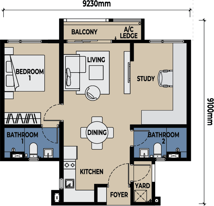 Type A1 Layout